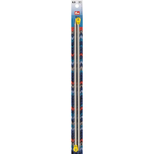 Спицы прямые, Prym ⌀6,0 мм, 35 см