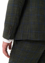 Классический костюм slim fit бренд Belfor оливкового цвета.
