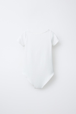 ZARA БОДИ ИЗ ПОЛИАМИДА, БЕЛЫЙ