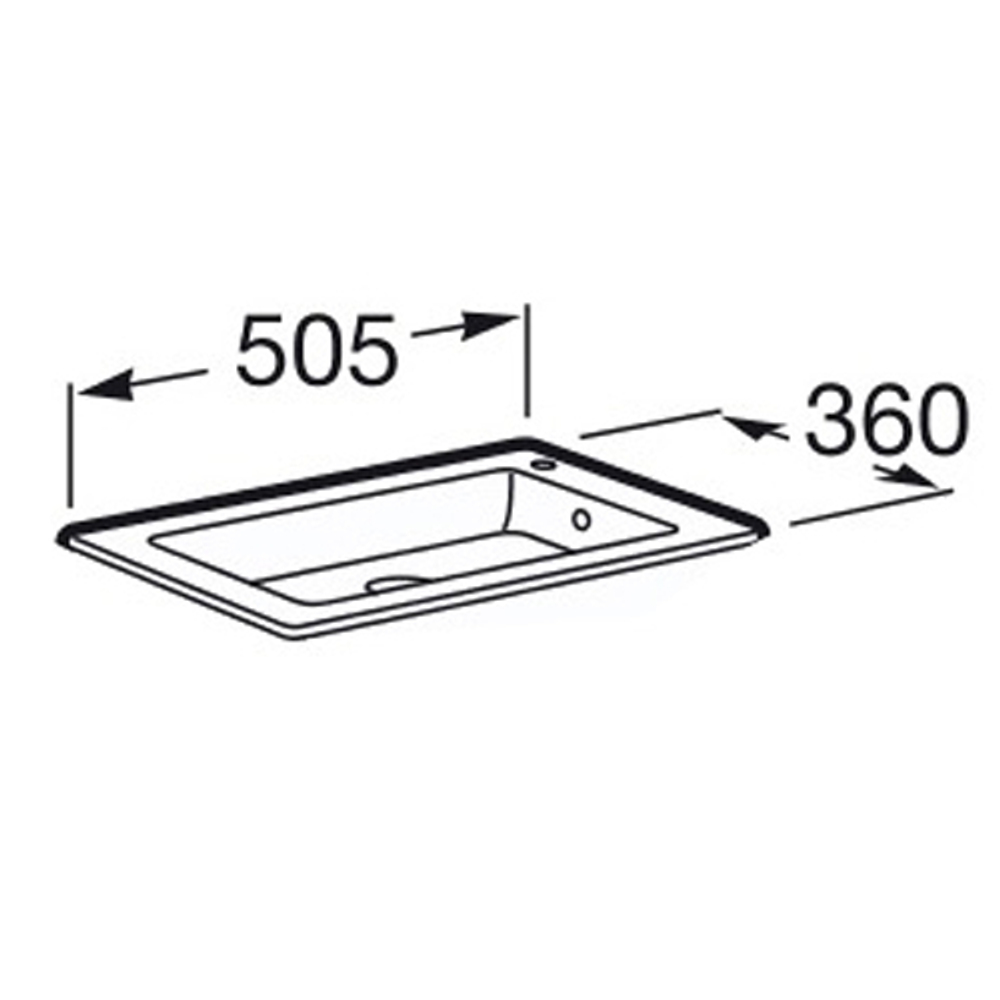 Раковина для мебели Roca Debba Unik 50x36 32799J000