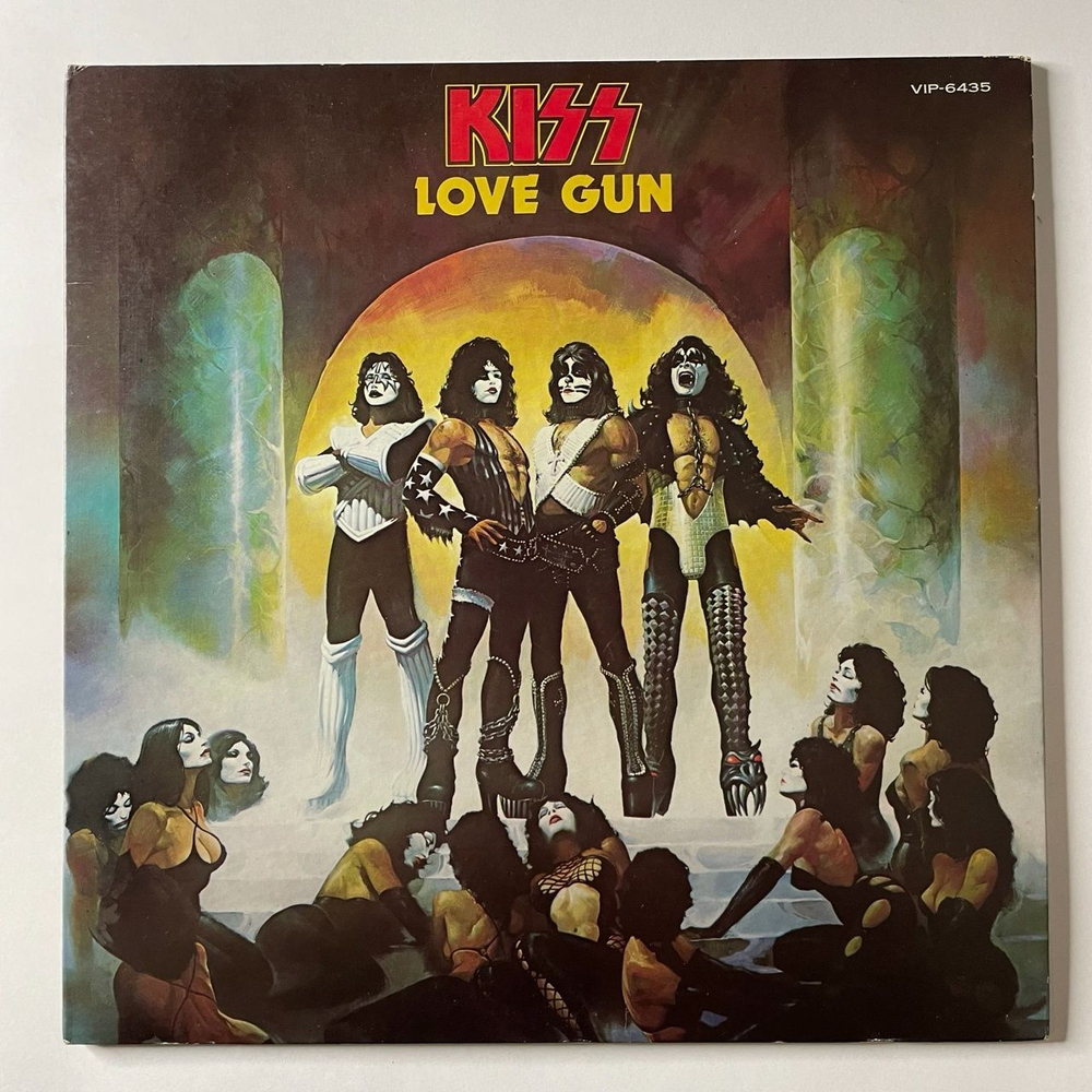Винтажная виниловая пластинка LP Kiss Love Gun (Japan 1977) (No Obi) Hooligan VIP-6435