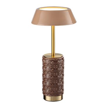 Настольная лампа 8W 3000K 5453/8TLA бронза/кофейный/бежевый L-Vision Lulu Odeon Light EXCLUSIVE