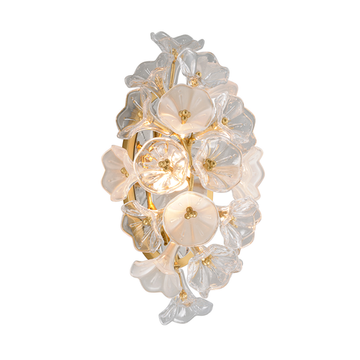 Corbett Jasmine Wall Sconce, 23 cm, Gold Leaf