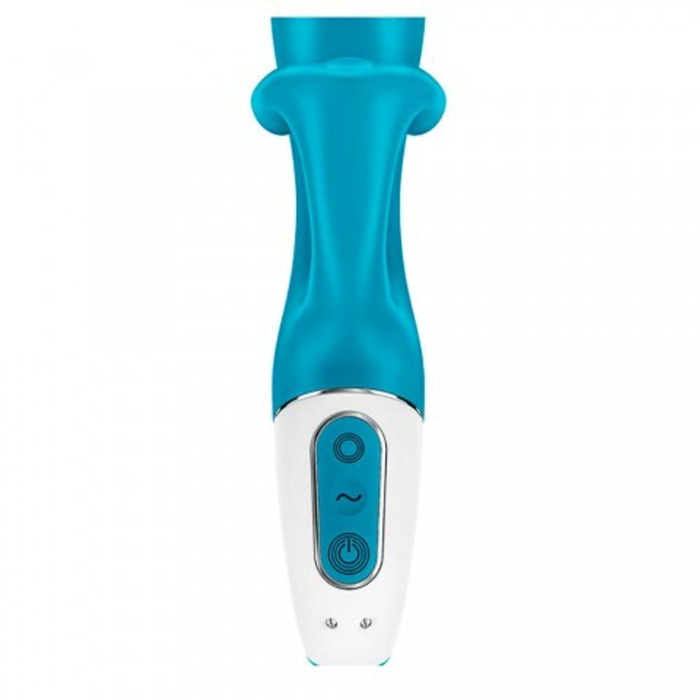 Вибратор-кролик Embrace me berry Satisfyer, бирюзовый
