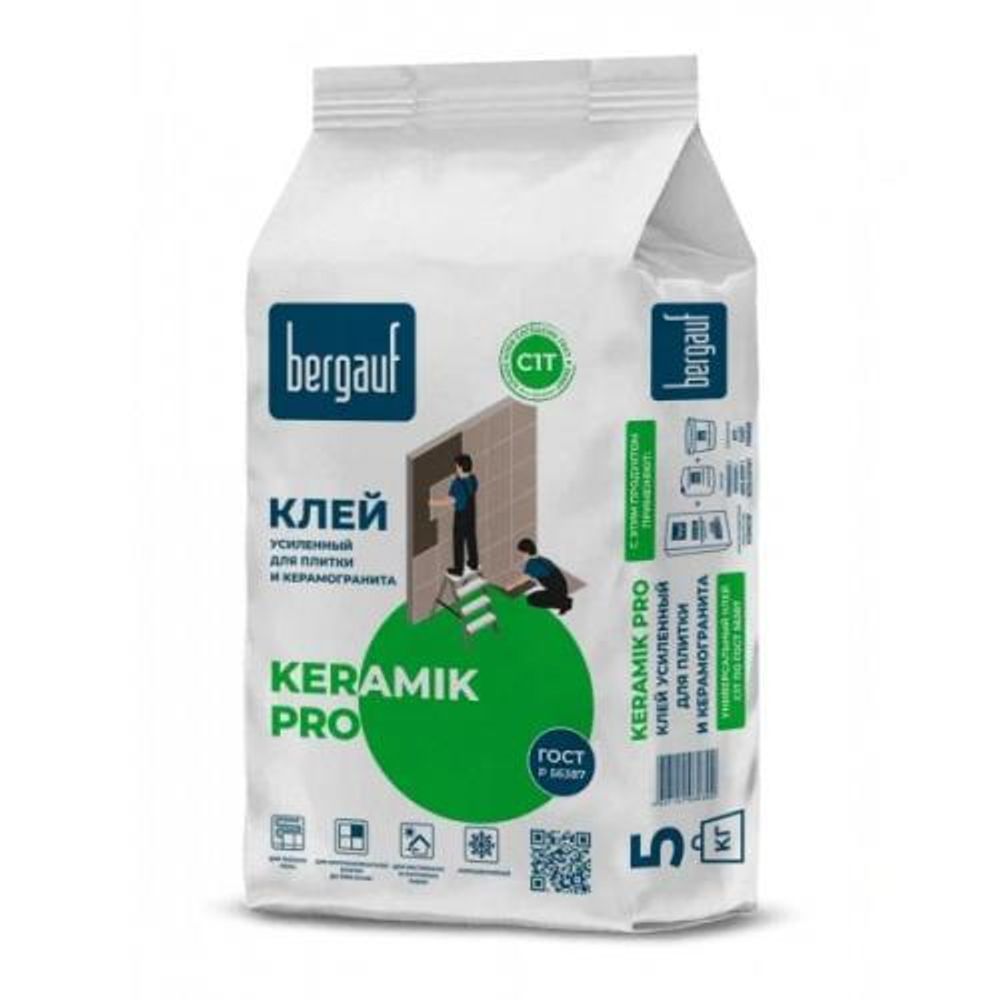 Клей плиточный Бергауф Керамик ПРО 5 кг