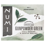 Numi Tea, органический зеленый чай, зеленый ганпаудер, 18 чайных пакетиков без ГМО, 36 г (1,27 унции)