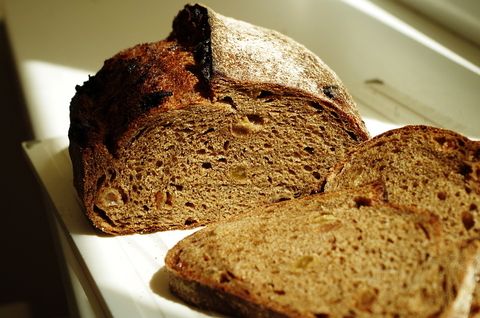 Pan de Arturo (Ржаной заварной с солодом и изюмом)