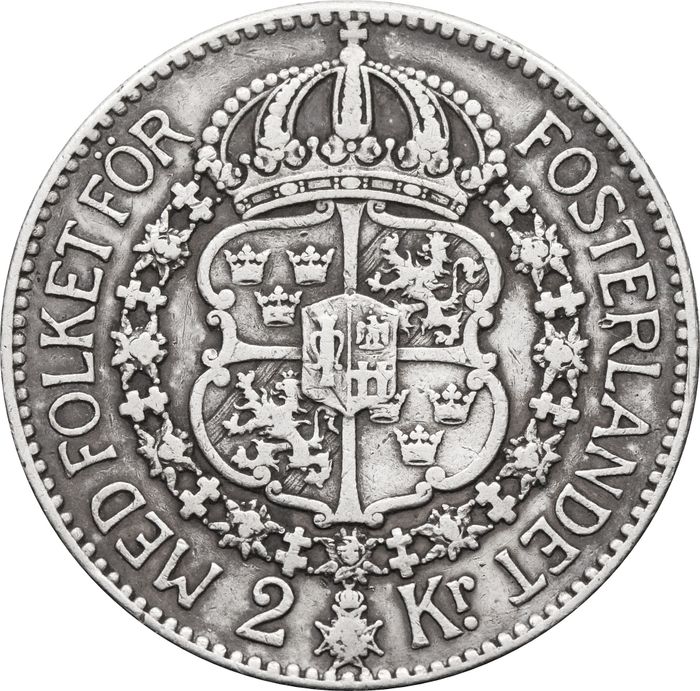 2 кроны 1913 Швеция