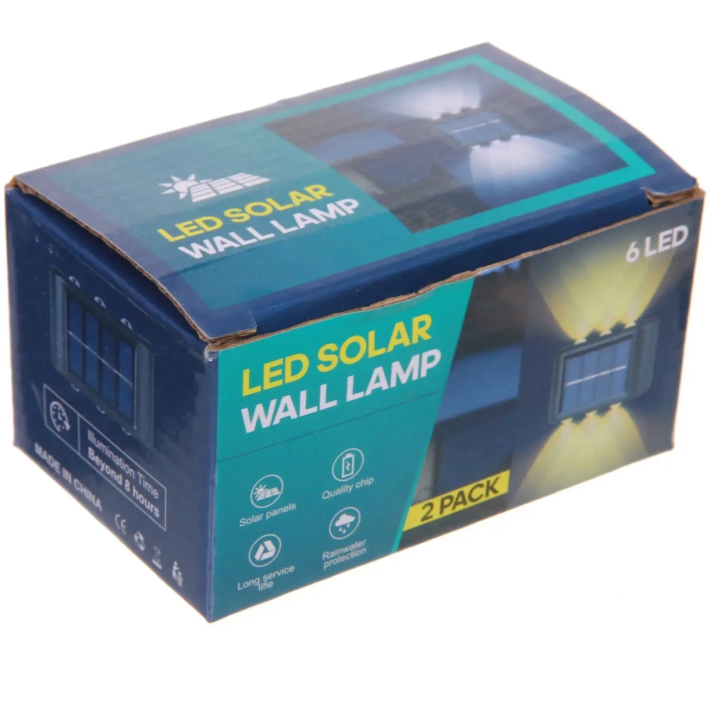 Фонарь садовый «Sunshine» 9*6*2,5 см, 6 LED на солнечной батарее (свечение теплый белый)