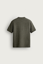 ТРИКОТАЖНАЯ ФУТБОЛКА С ВОРОТНИКОМ НА ПУГОВИЦАХ — ZARA · 6462/420