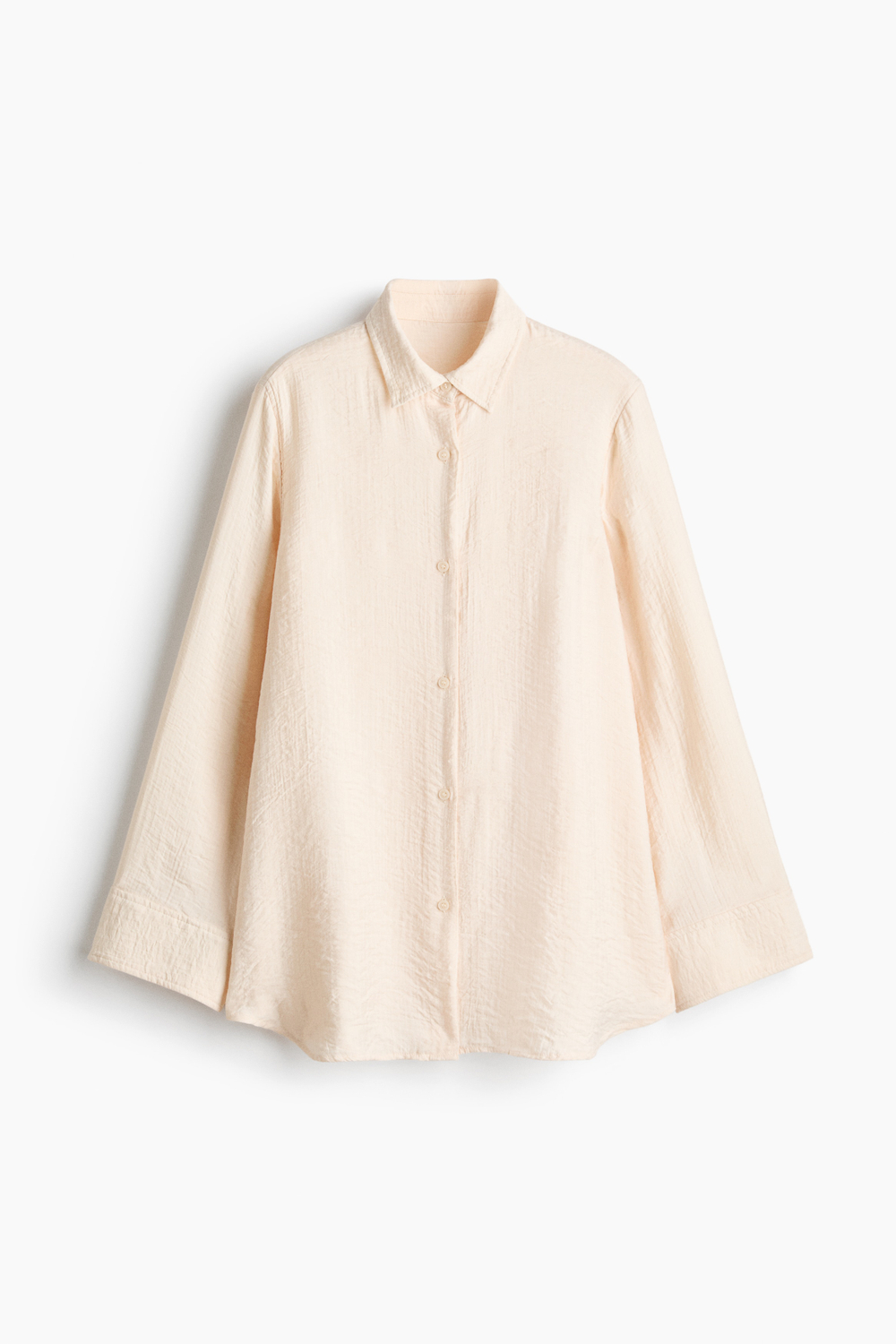 Рубашка из жатой ткани из смеси вискозы - H&M