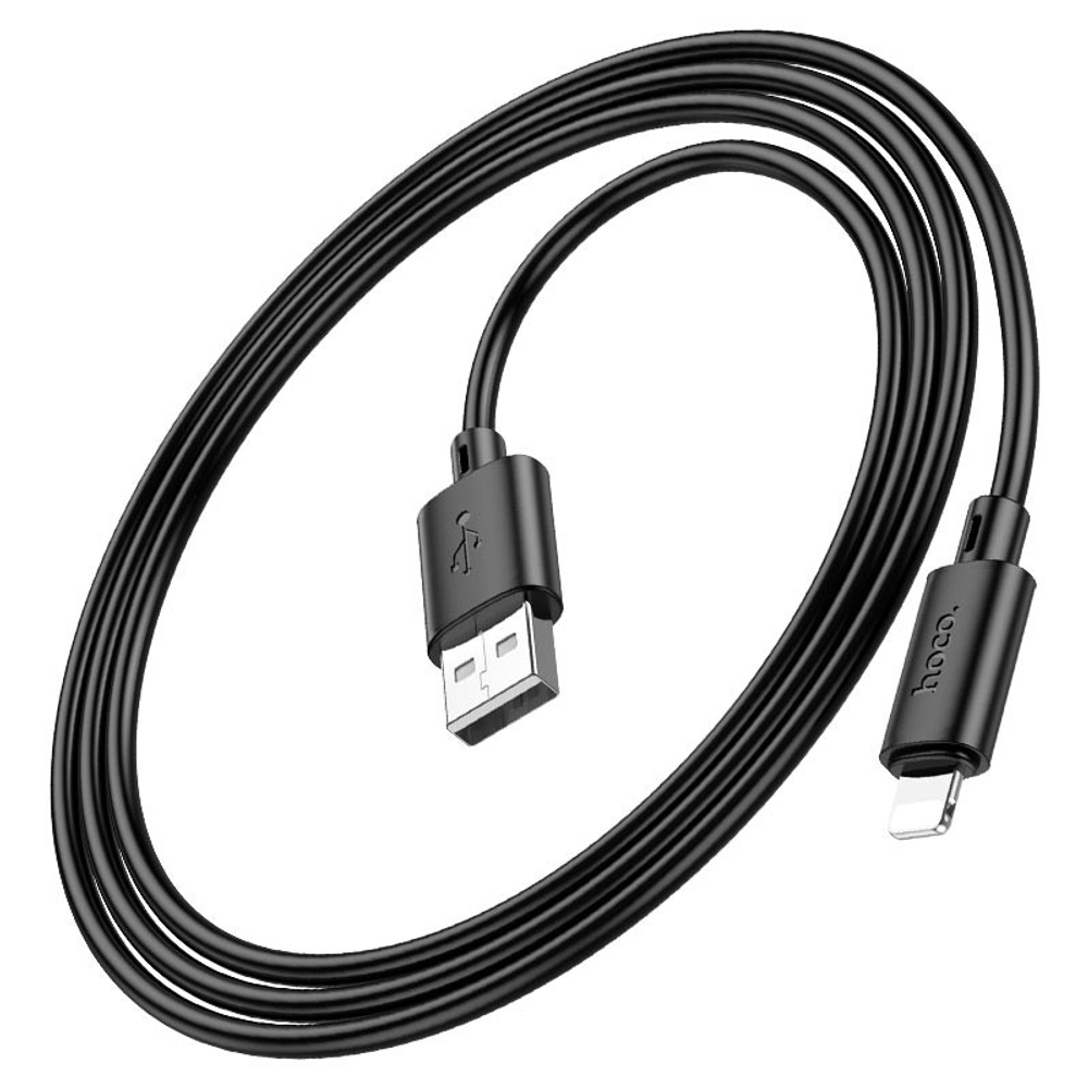 Usb Кабель-зарядка Lightning Hoco X88 2.4A 1м черный