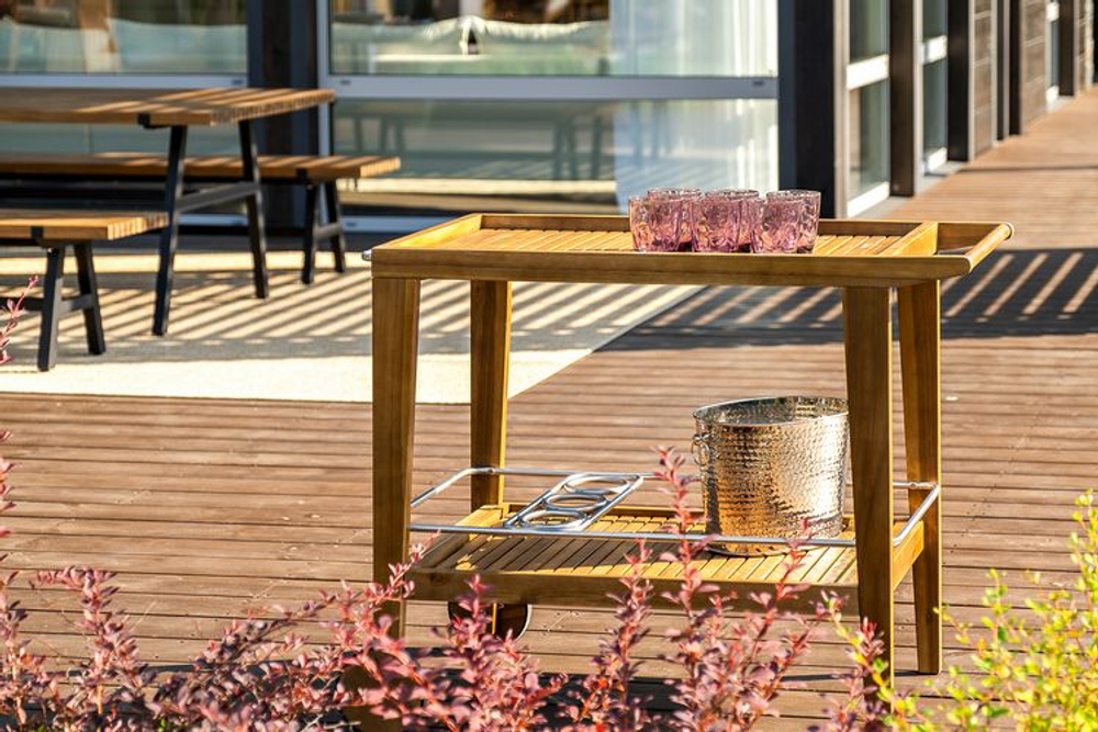 Стол сервировочный из акации Joygarden МОНА, коричневый