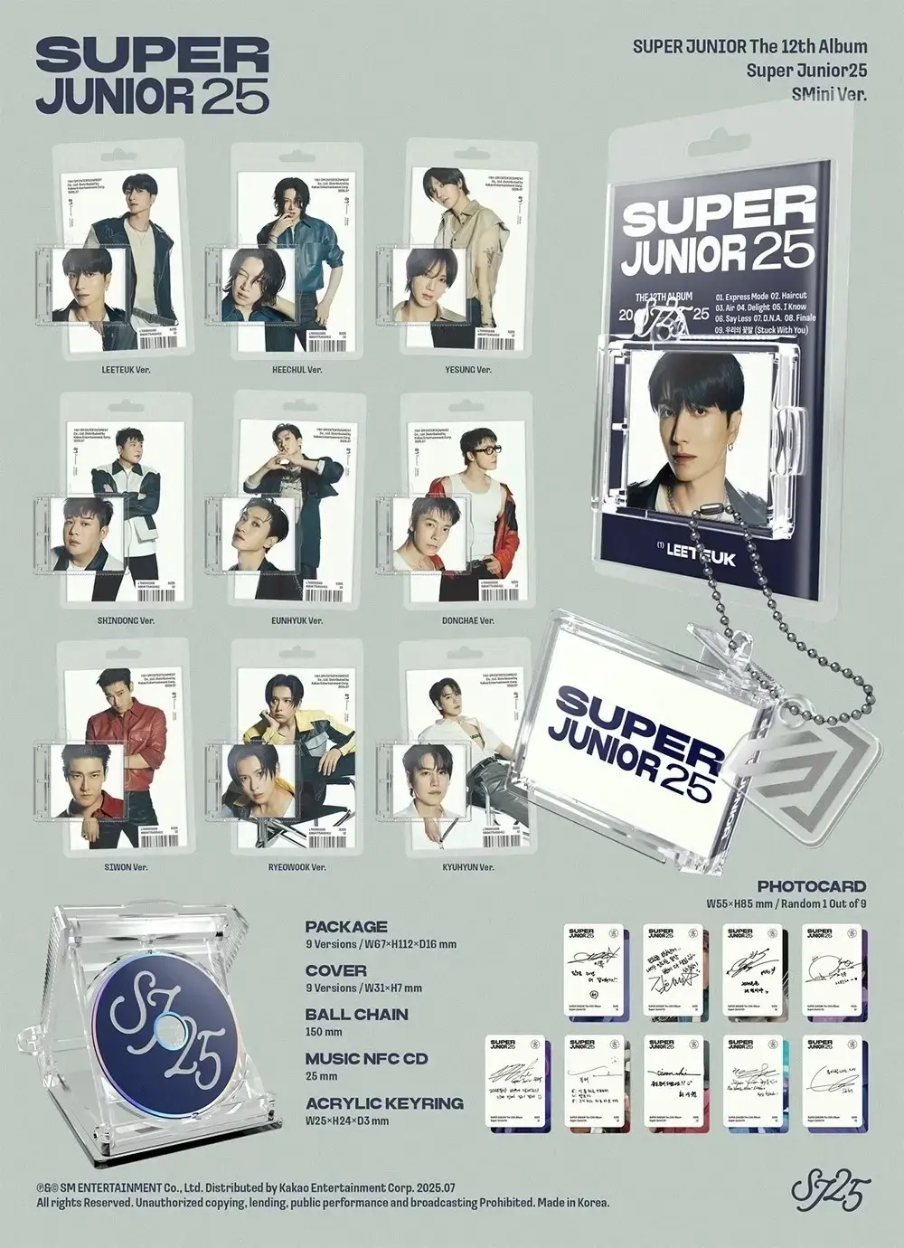 Альбом SUPER JUNIOR - Super Junior25 [SMini ver.] (Рёук)