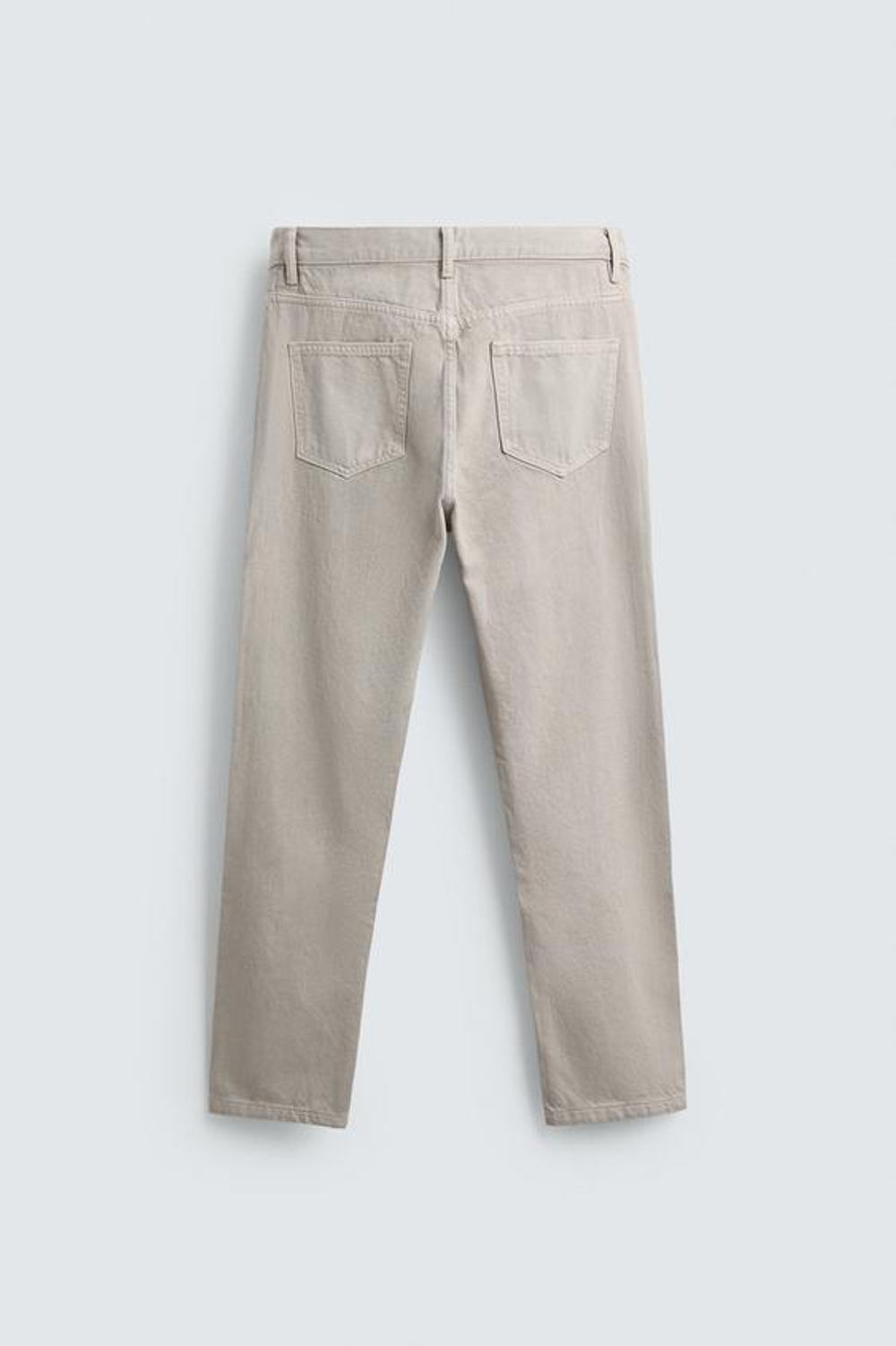 ZARA УКОРОЧЕННЫЕ ДЖИНСЫ SLIM FIT, ЭКРЮ