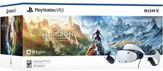 Шлем виртуальной реальности VR Sony PlayStation VR2, 120 Гц, с игрой Horizon Call of the mountain, белый
