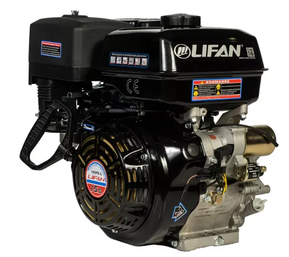 Двигатель бензиновый LIFAN 190FD-L (15 л.с.,эл.старт,косозубый редуктор)
