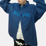 A Bathing Ape Denim Loose Fit Shirt