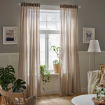 Комплект штор IKEA SILVERLONN (СИЛВЕРЛЁНН), Светло-коричневый, 145x250 см, 2 шт