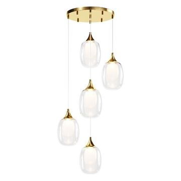 Подвесной светильник 5*E14 MOD016PL-05BS латунь Aura Maytoni