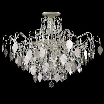 Люстра потолочная 9*Е14 Esmiralda PL9 Silver серебро Crystal Lux