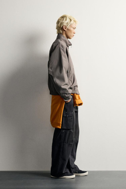 ZARA ЛЕГКАЯ ТЕХНИЧЕСКАЯ КУРТКА WATER REPELLENT, КОРИЧНЕВЫЙ