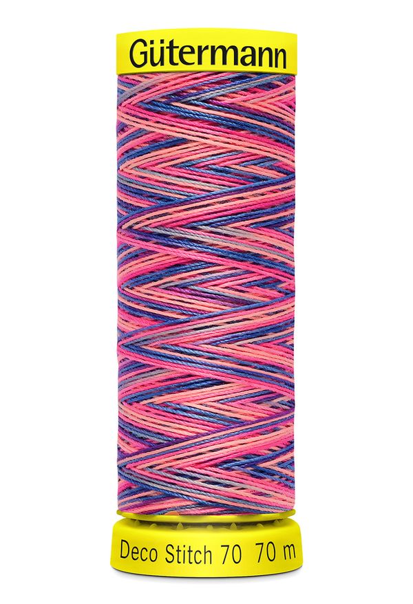 Нитки отделочные Gutermann Deco Stitch multicolor 70 (70 метров), 5 кат. | 9819