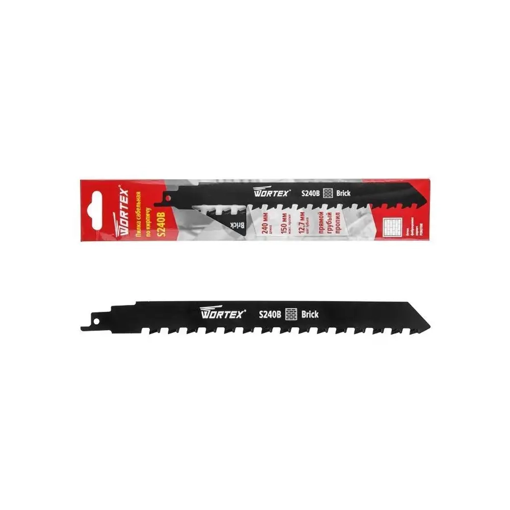 Пилка сабельная по кирпичу S 240B WORTEX 0318097