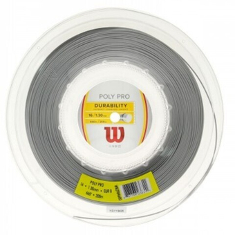 Струны теннисные Wilson Poly Pro (200 m) - silver