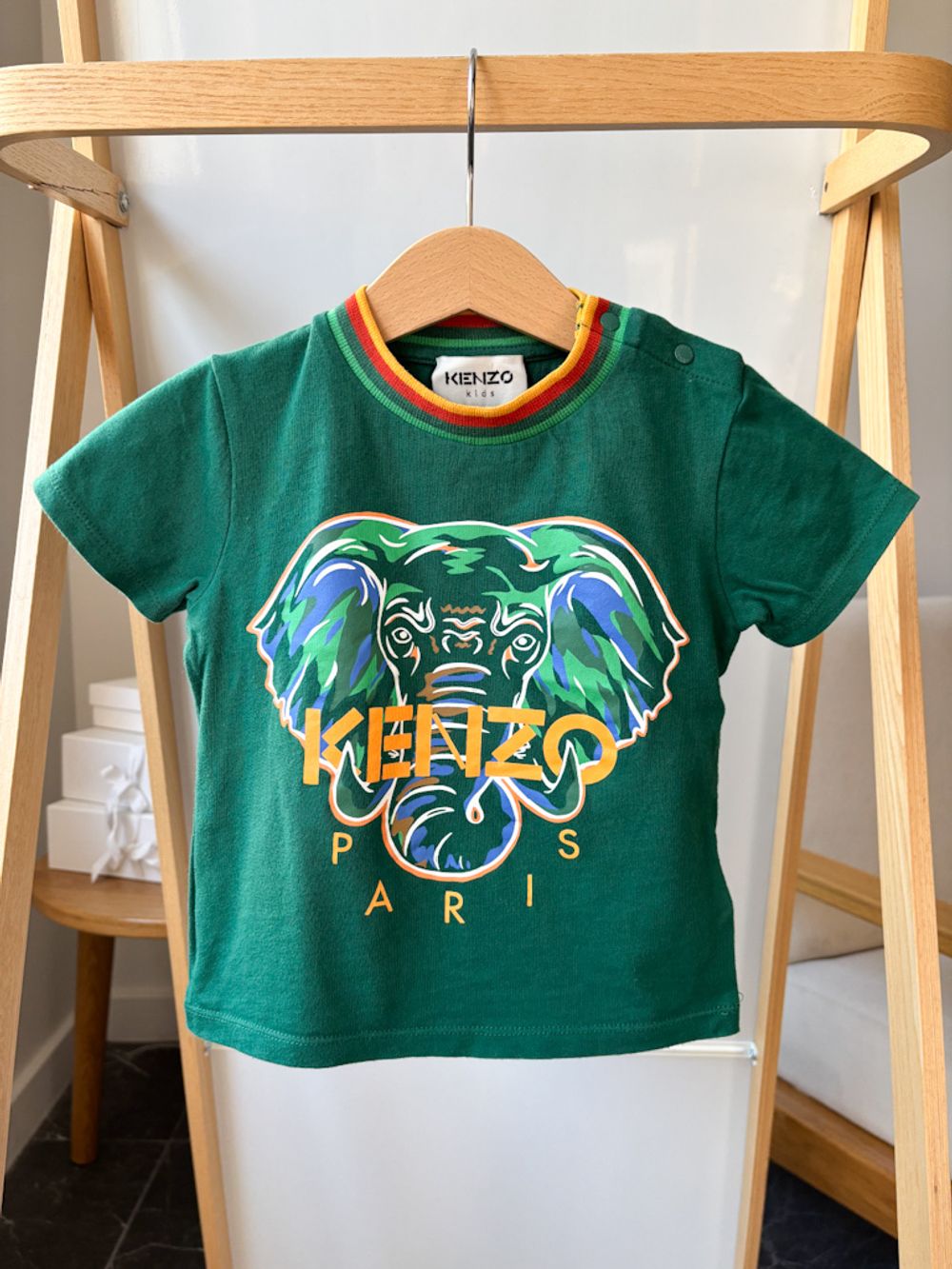 Хлопковая футболка Kenzo, 86