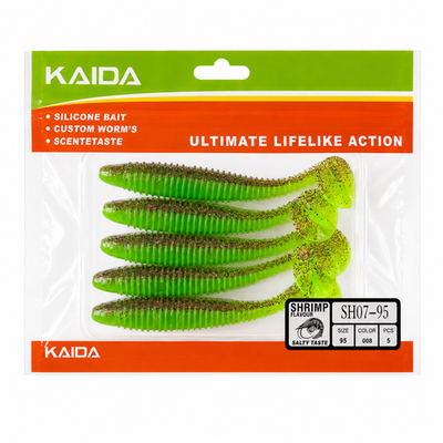 Набор силиконов KAIDA SH07-95 9.5см 5шт COL008 №117