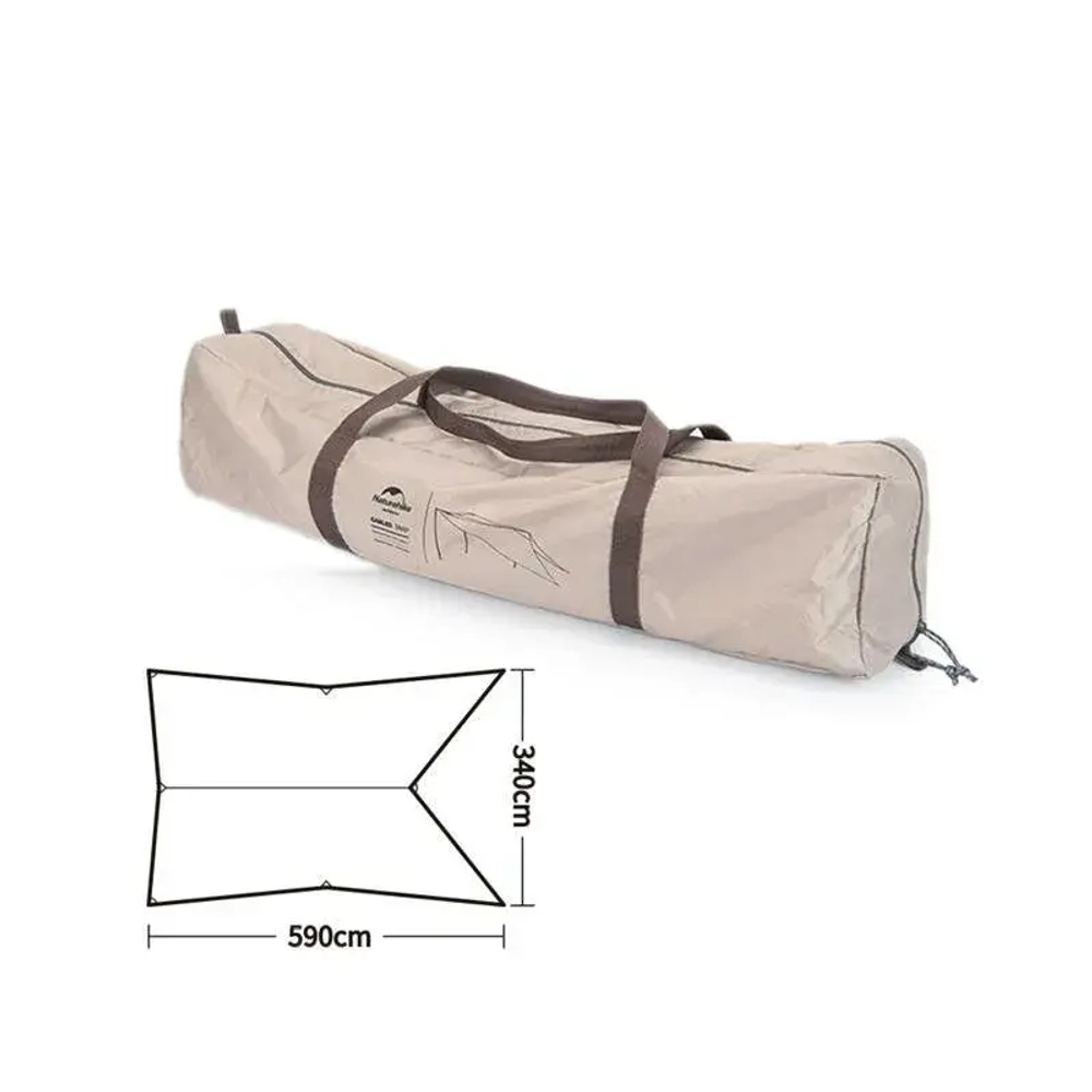 ТЕНТ NATUREHIKE CAR REAR CANOPY NH21TM001 590*340