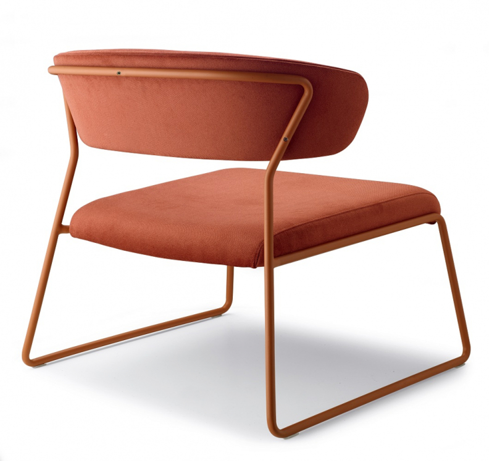 Кресло лаунж с обивкой Scab Design Lisa Lounge, терракотовый, красный
