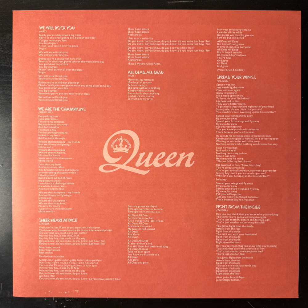 Queen ‎– News Of The World (Япония 1981г.)