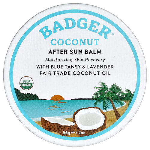Badger, бальзам после загара с кокосом, 56 г (2 унции)