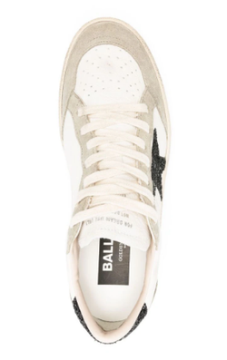 Women’s Ball Star in Nappa and Suede with Black Glitter Star and Heel Tab