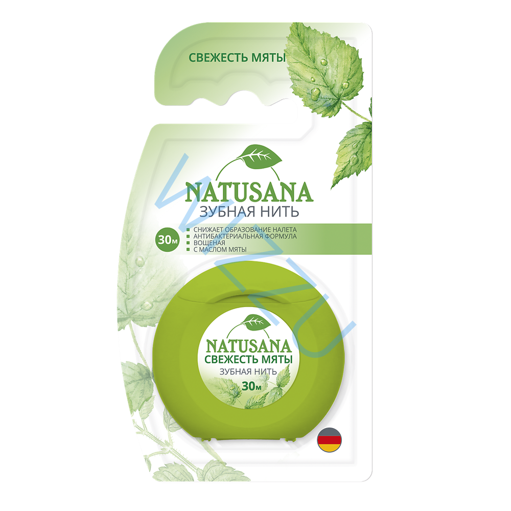 tb.NATUSANA зубная нить мягкая 30м свежесть мяты