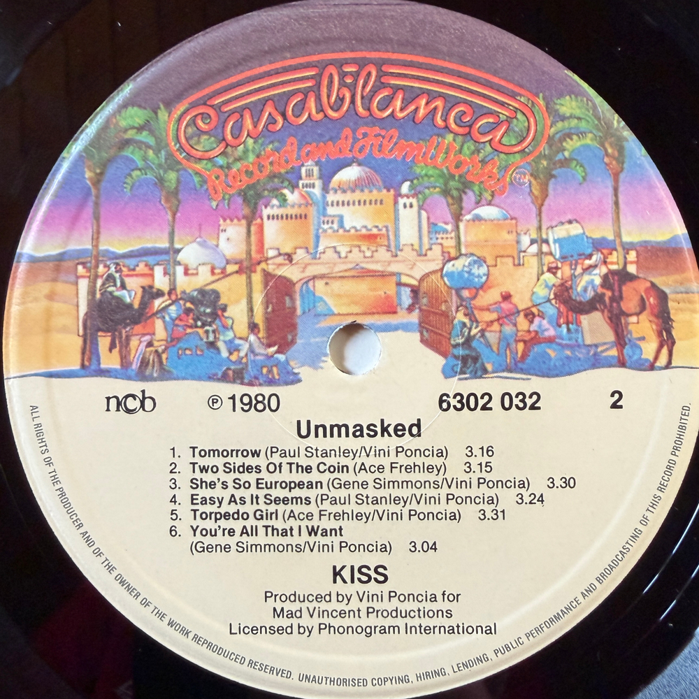 Kiss - Unmasked (Скандинавия 1980г.)
