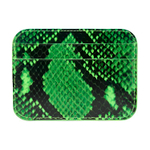 Balenciaga Cow Leather Card Holder Unisex Green, Black & Multicolor