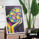 Алмазная фотомозаика QBRIX Pop-Art - Пксель-арт, собери свою цветную картину по фото из кристаллов и страз