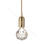 Pendant design lamp Crystal Bulb by Lee Broom (Clear)