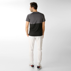 Мужское теннисное поло Babolat Play Crew Neck T-Shirt Men - Black, Grey