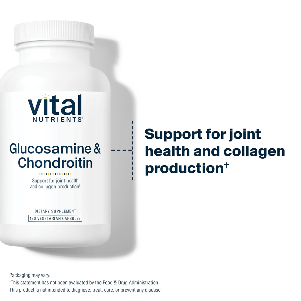 Vital Nutrients, глюкозамин и хондроитин, 120 капсул