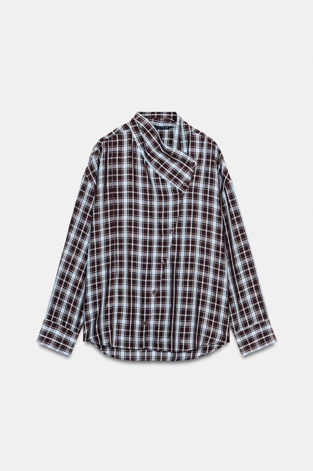 Рубашка с каре - ZARA
