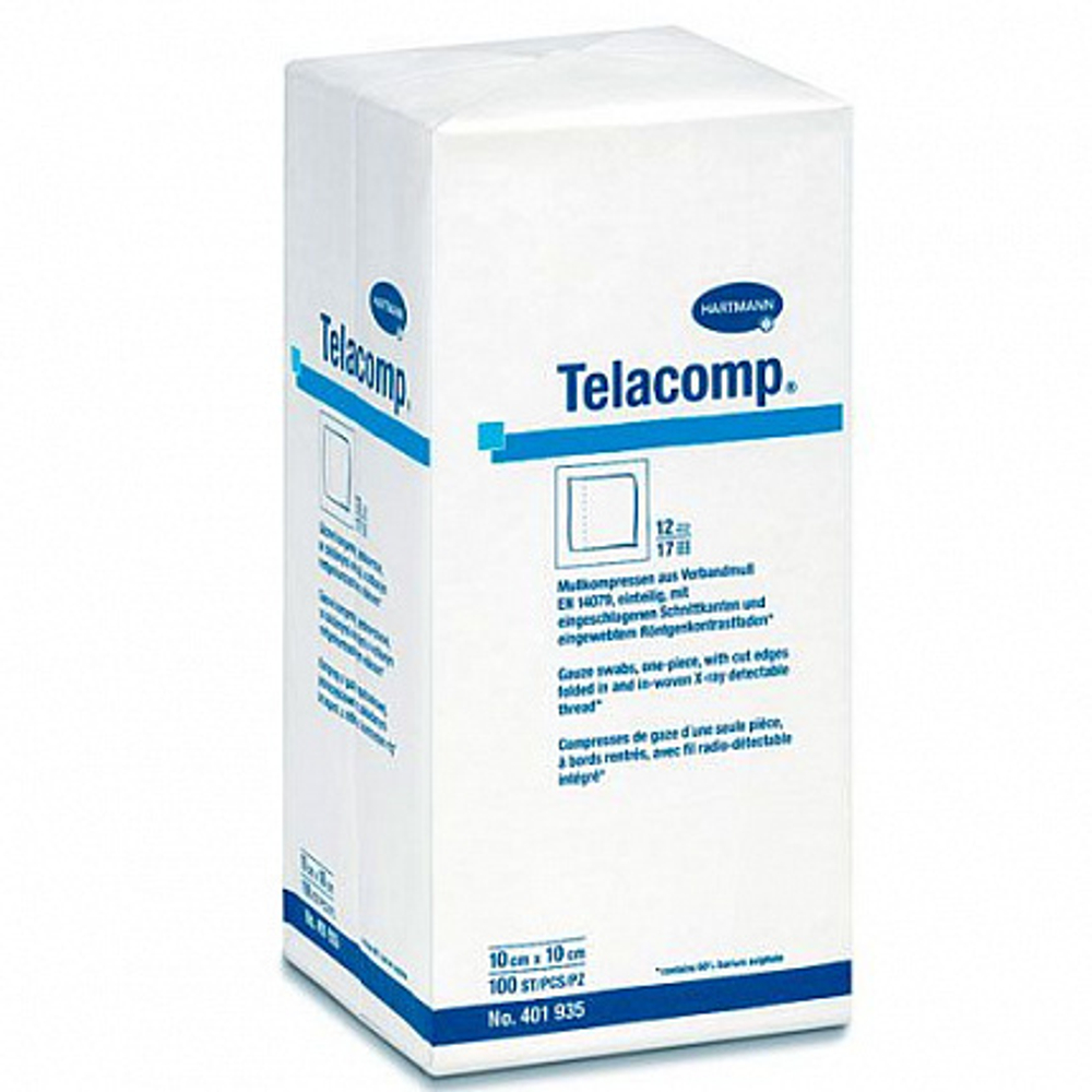 TELACOMP - (нестерильные): 10 х 20 см, 12 cлоев;  100 шт.