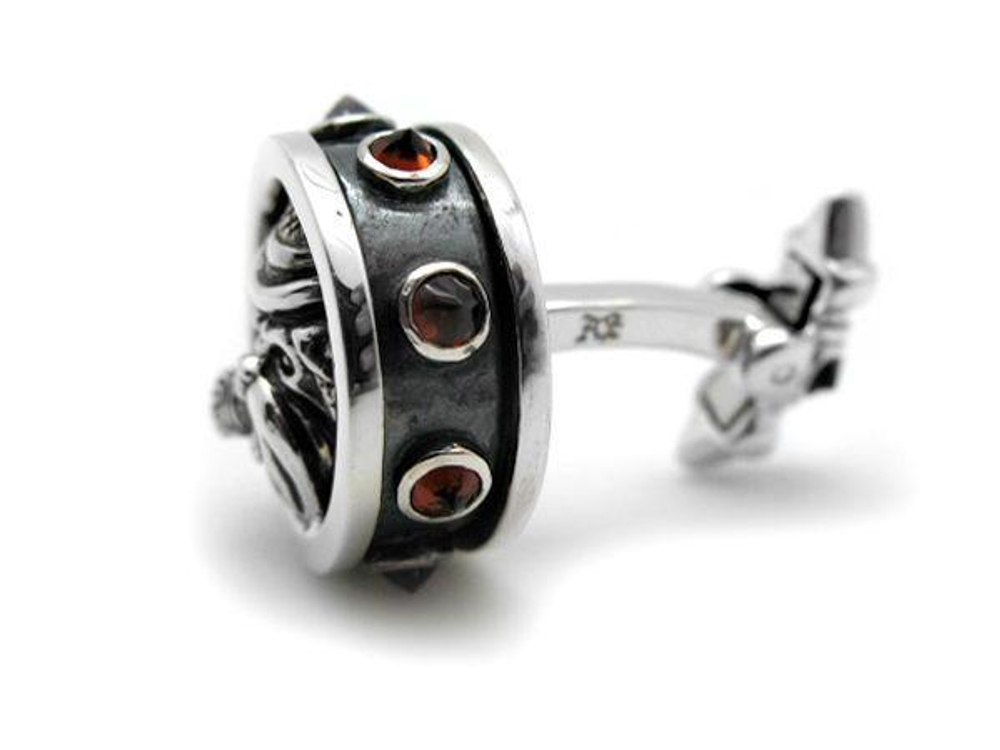 Запонки серебряные Churchill AZCL-013.