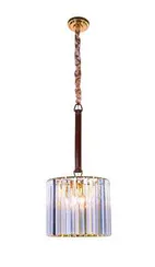Люстра подвесная NewRgy 5797E/5A GOLD+CLEAR, 5×40 Вт, золотая и прозрачная