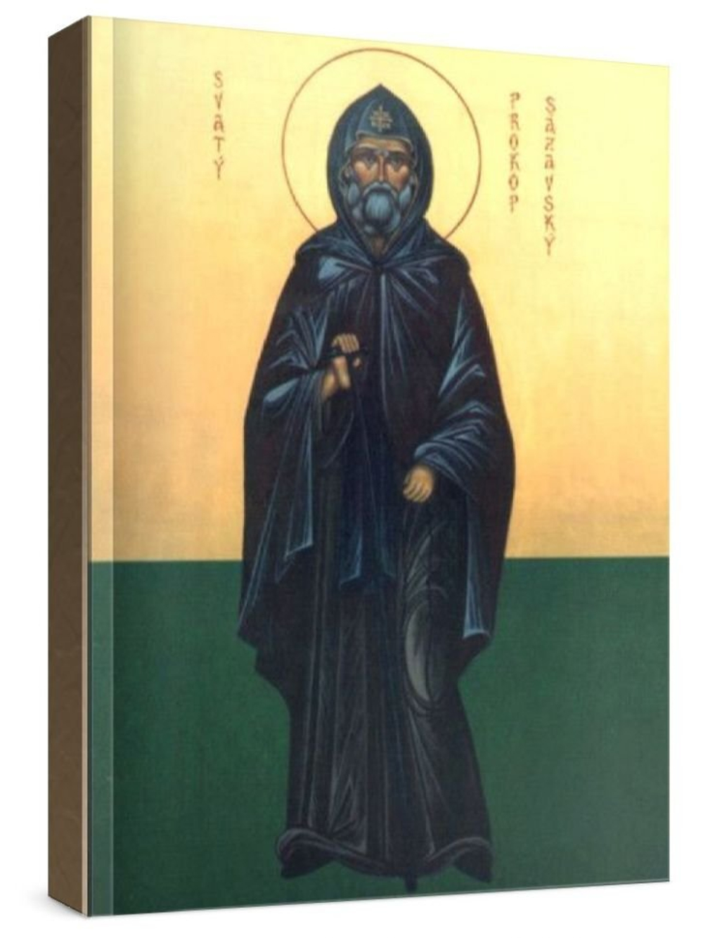 Прокопий Сазавский (рукописная икона)