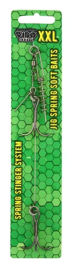 Оснастка стингер со спиралью Vido Craft Jig Spring Soft Baits