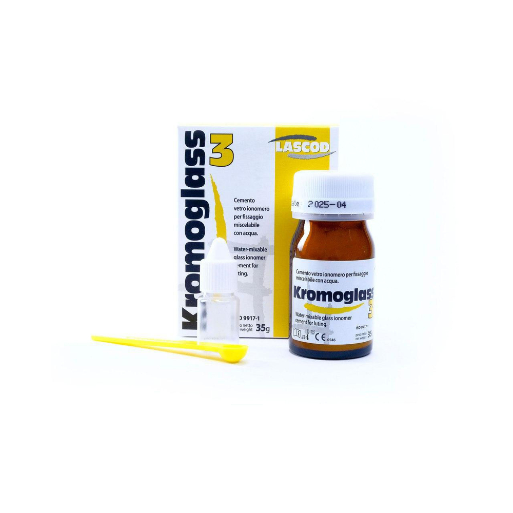 Цемент для фикцасии Kromoglass 35 гр (без жидкости) LASCOD Италия